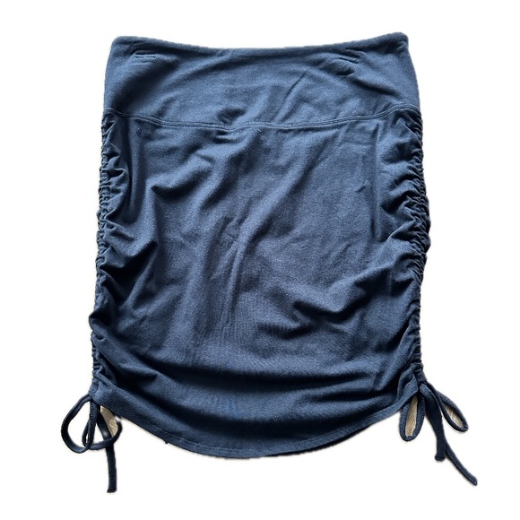 Earth Yoga Eco Gather Side Cinch Cotton Blend Skirt - Picture 2 of 6